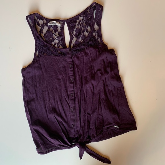 Garage Tops - Purple Lace Tank
